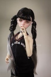 QQ-139 BJD Wig Girl Double Braids Hair Wig