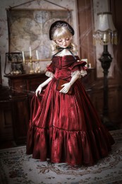 *Victoria Red Dress* BJD/SD/MSD Doll Dress  【瑜瑜酱】