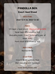Enzo Head + Hand Stand; 1/4 BJD