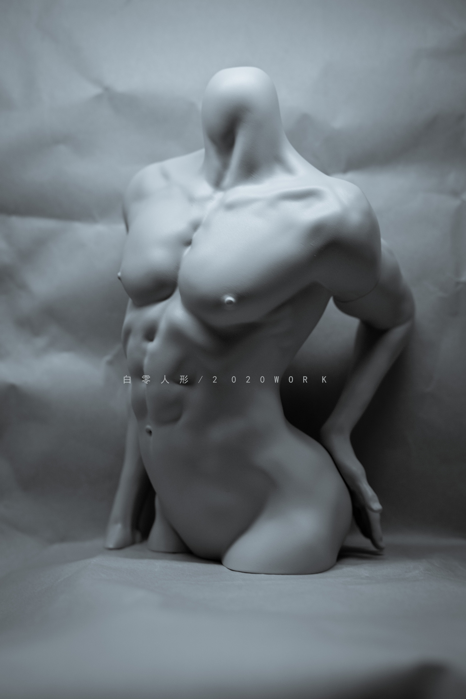 【白零 WHITE】1/3 Male Body Stand-γ