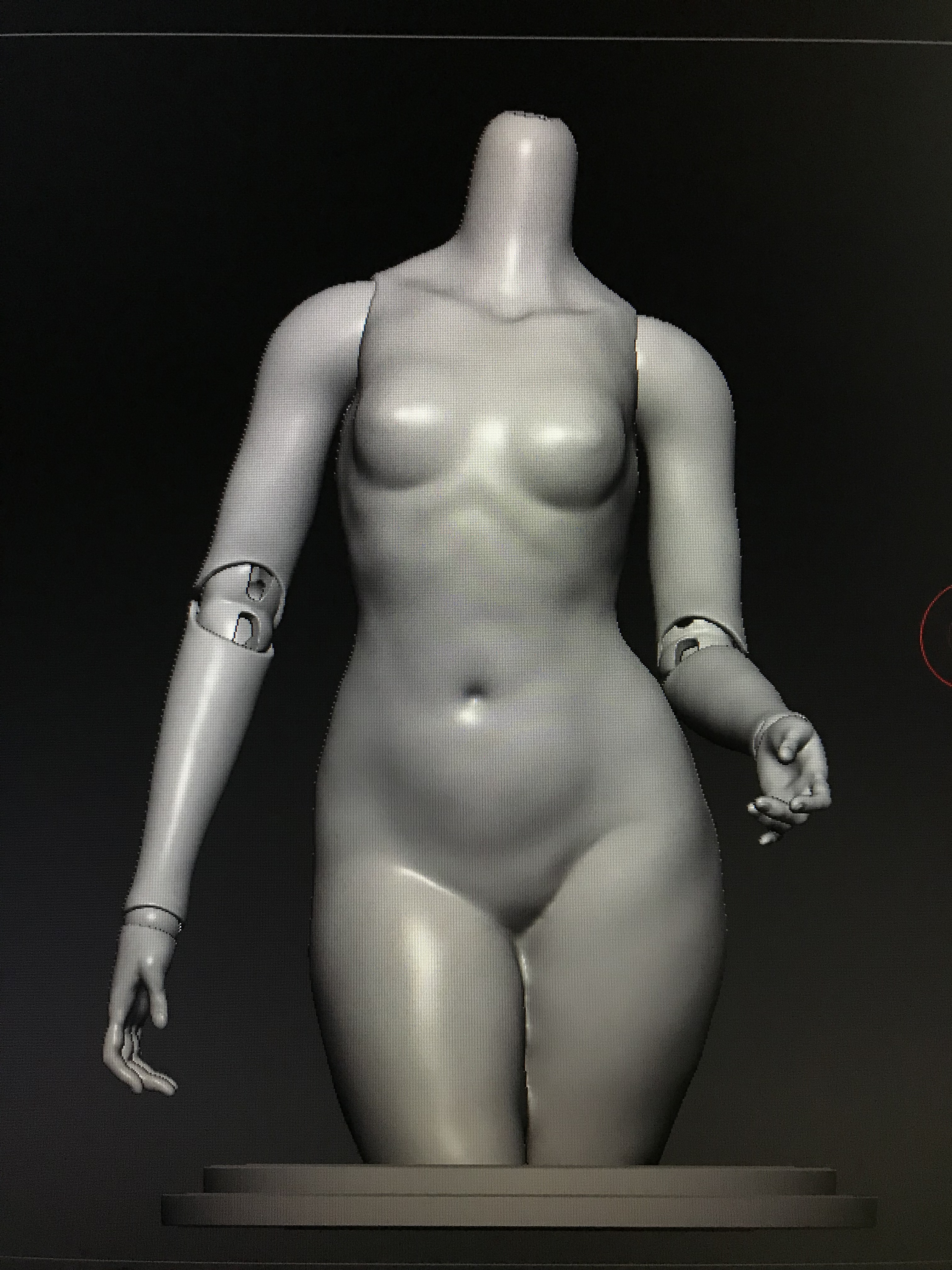 1/3 female body part [1-part torso](preorder)