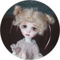 QQ-40 *Micky* Mohair Wig Blonde/Pink