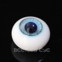 【Beetles】H-25 Ice Blue Glass Eyes