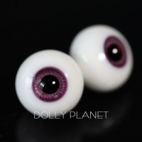 Silver bottom with black pupil glass eyes