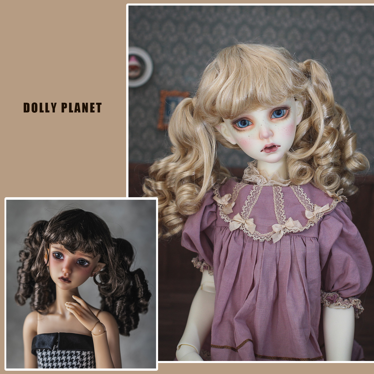 【DollyPlanet】BJD Synthetic Mohair Wig  QQ-53 *Cheerleader*