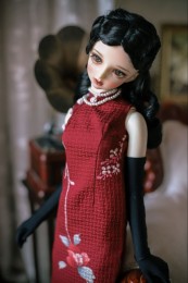 Chinese Cheogsam (QIPAO)  SD Doll outfit