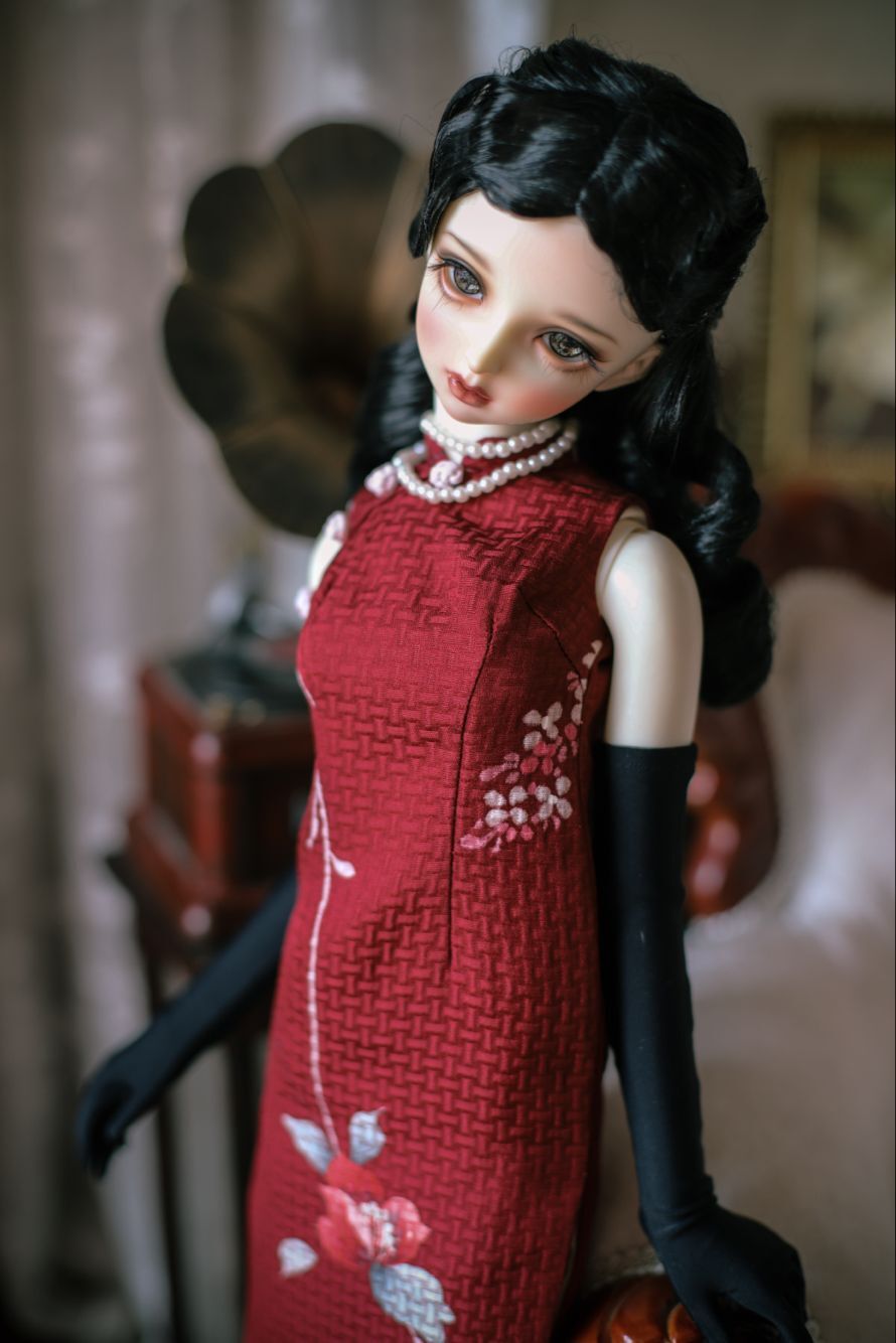 Chinese Cheogsam (QIPAO)  SD Doll outfit