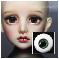 R-22  [Beetles] Glass Eyes-Forest Green