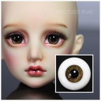 R-24 Wooden Brown -[Beetles]BJD DOLL Glass Eyes