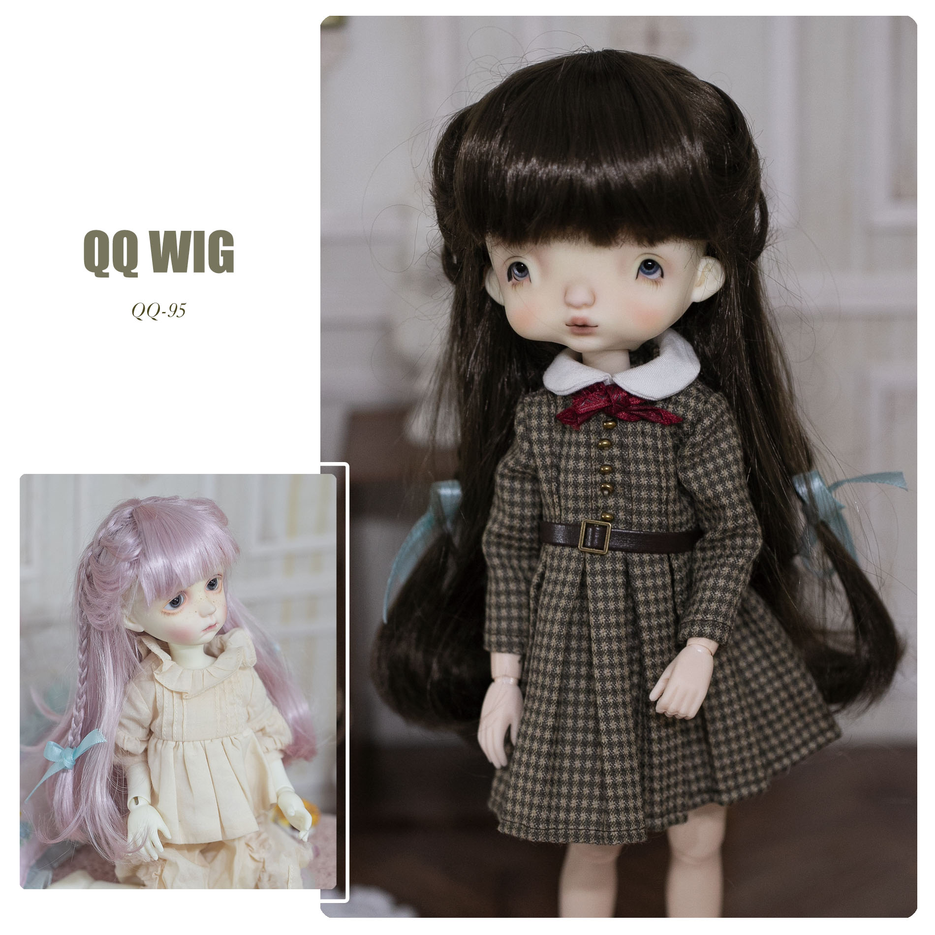 QQ-93 Synthetic Mohair Wig