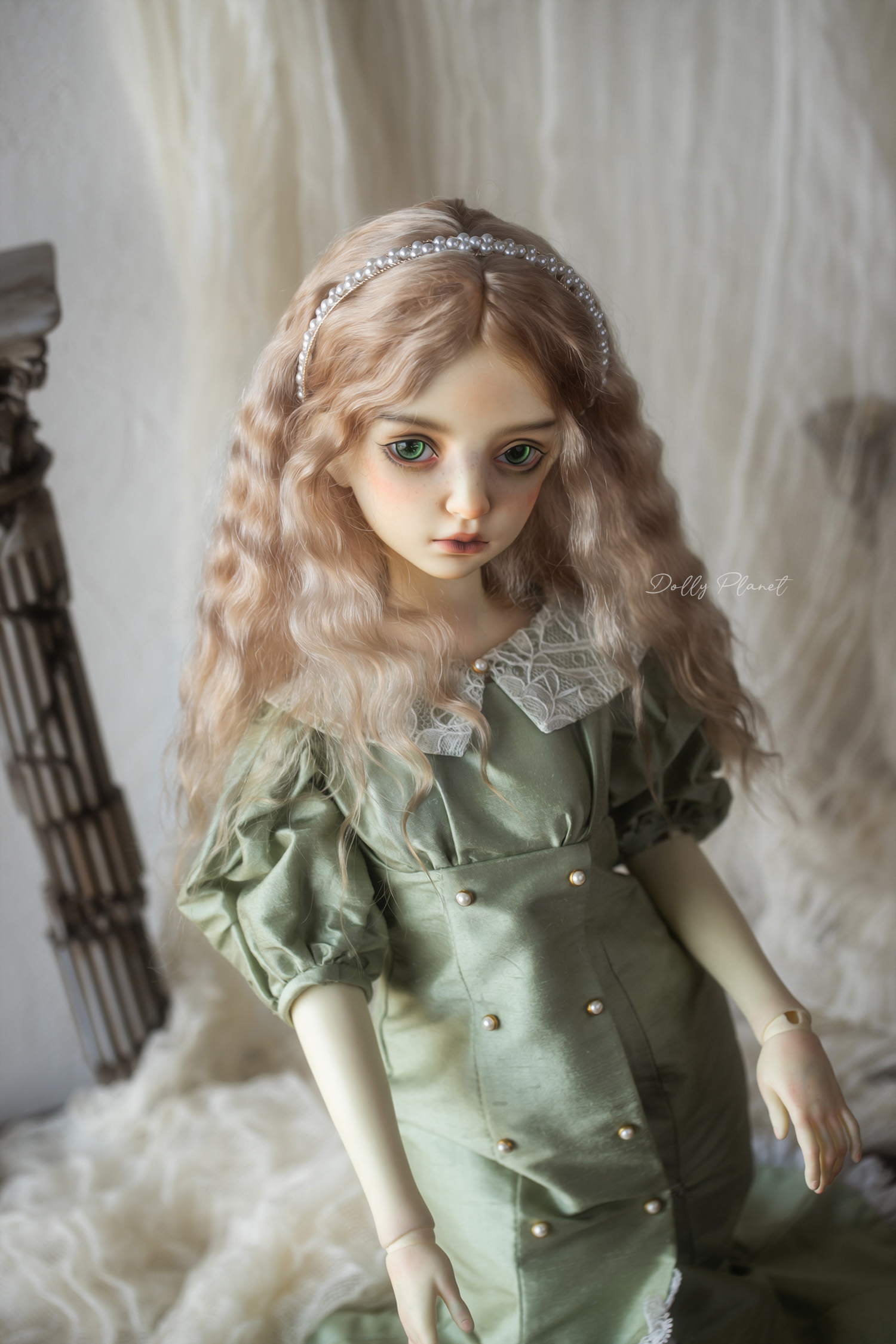 BJD Mohair Wig – Flaxen