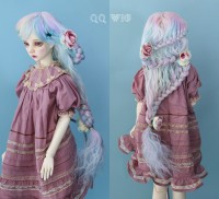 【Dolly Planet】BJD heat-resistance Wig Hand dyeing *Blossom*