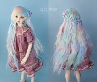 【Dolly Planet】BJD heat-resistance Wig Hand dyeing *waterfall*