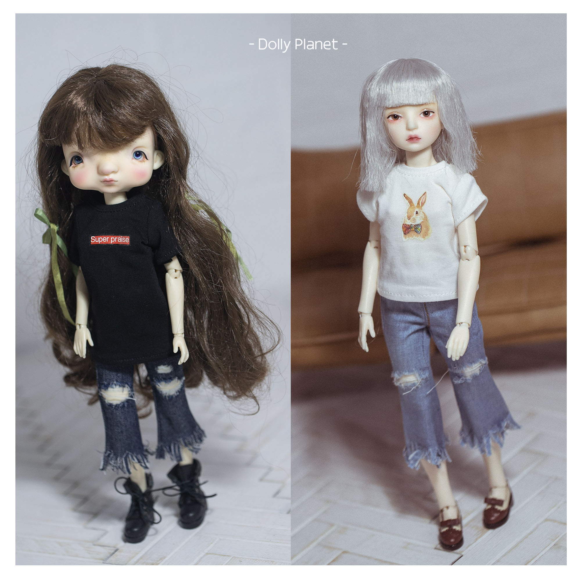 BO-05 Doll Ripped Jeans Blythe/OB24/Licca